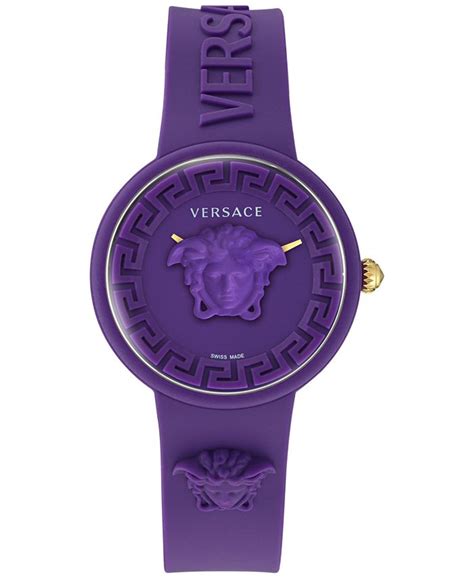 versace watch purple|Versace blue dial watch.